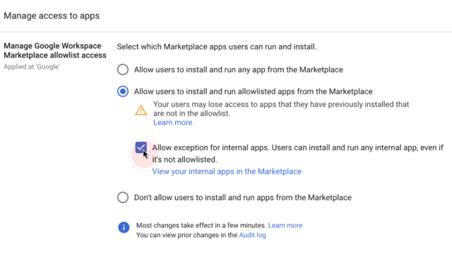 社内アプリケーションの利用設定がより柔軟に！Google Workspace Marketplaceで利用制限を設ける新機能が追加