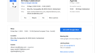 Googleカレンダーのゲストリスト表示がより一貫性を持つようになります
