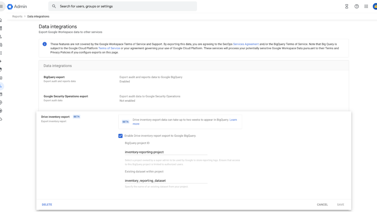 Google Driveのインベントリレポーティングがオープンベータで利用可能に