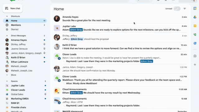 未読の会話を簡潔に把握！Google ChatのGeminiによる要約機能