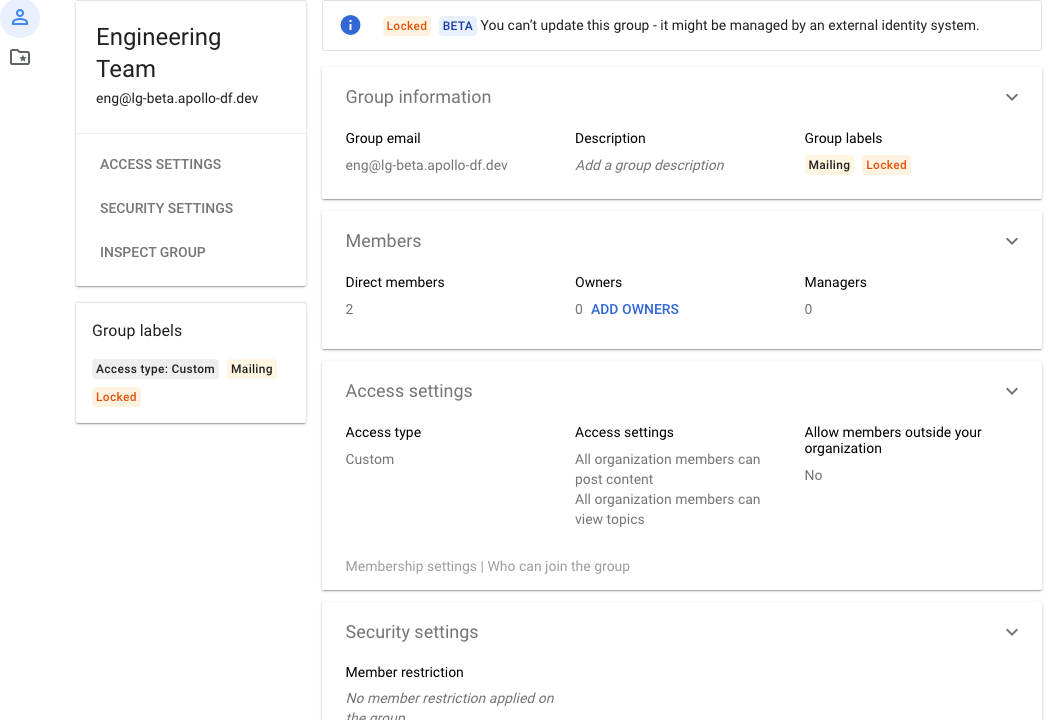 Googleグループの「ロック」機能で管理を強化