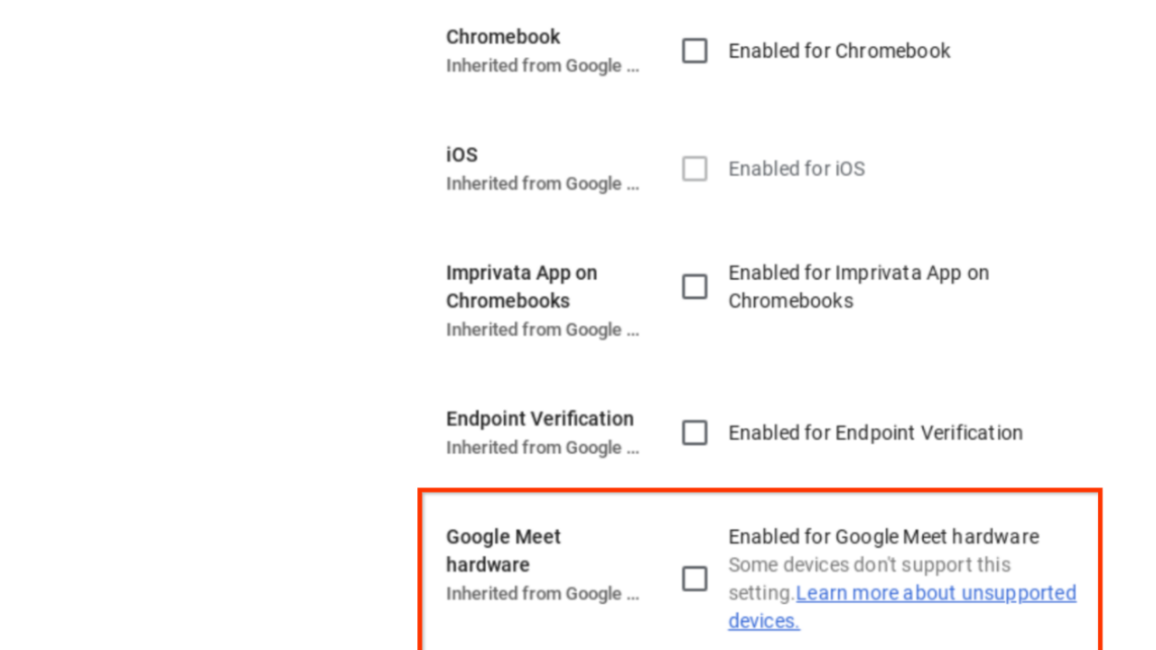 Google MeetのハードウェアデバイスでプライベートCAを利用可能に