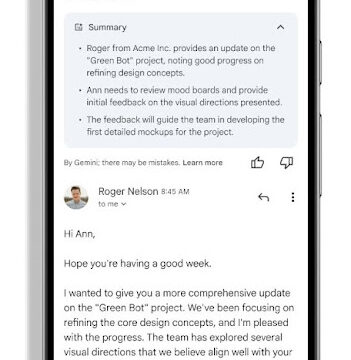 GmailアプリでのGeminiサマリーカードがスマートに