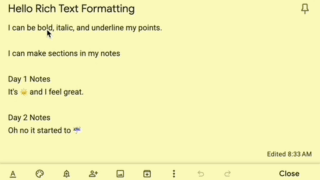 より便利になったGoogle KeepのリッチテキストとGeminiアプリの最新機能