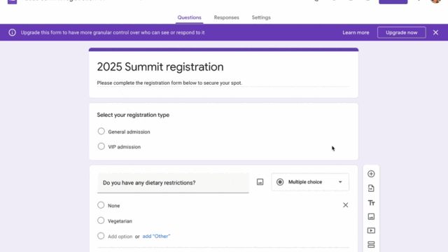 Googleフォームで誰が回答できるかを細かく設定可能に