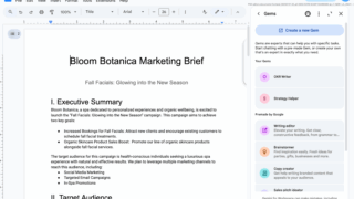 Google WorkspaceアプリのサイドパネルにGemsが登場
