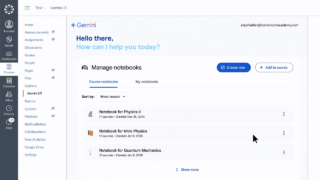 学習管理ツールにGemini LTI™経由でNotebookLMとGemsが追加されました