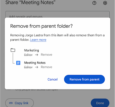 Google ドライブのアクセス権限管理が進化します