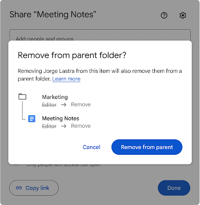 Google ドライブのアクセス権限管理が進化します
