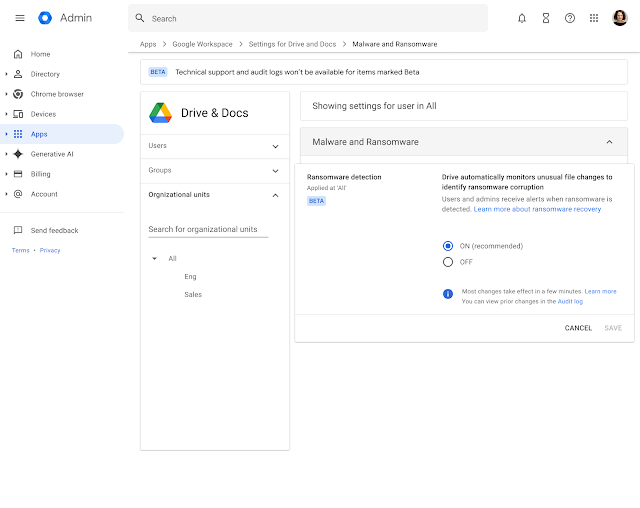 ランサムウェア検出とファイル復元がGoogle Driveで可能に