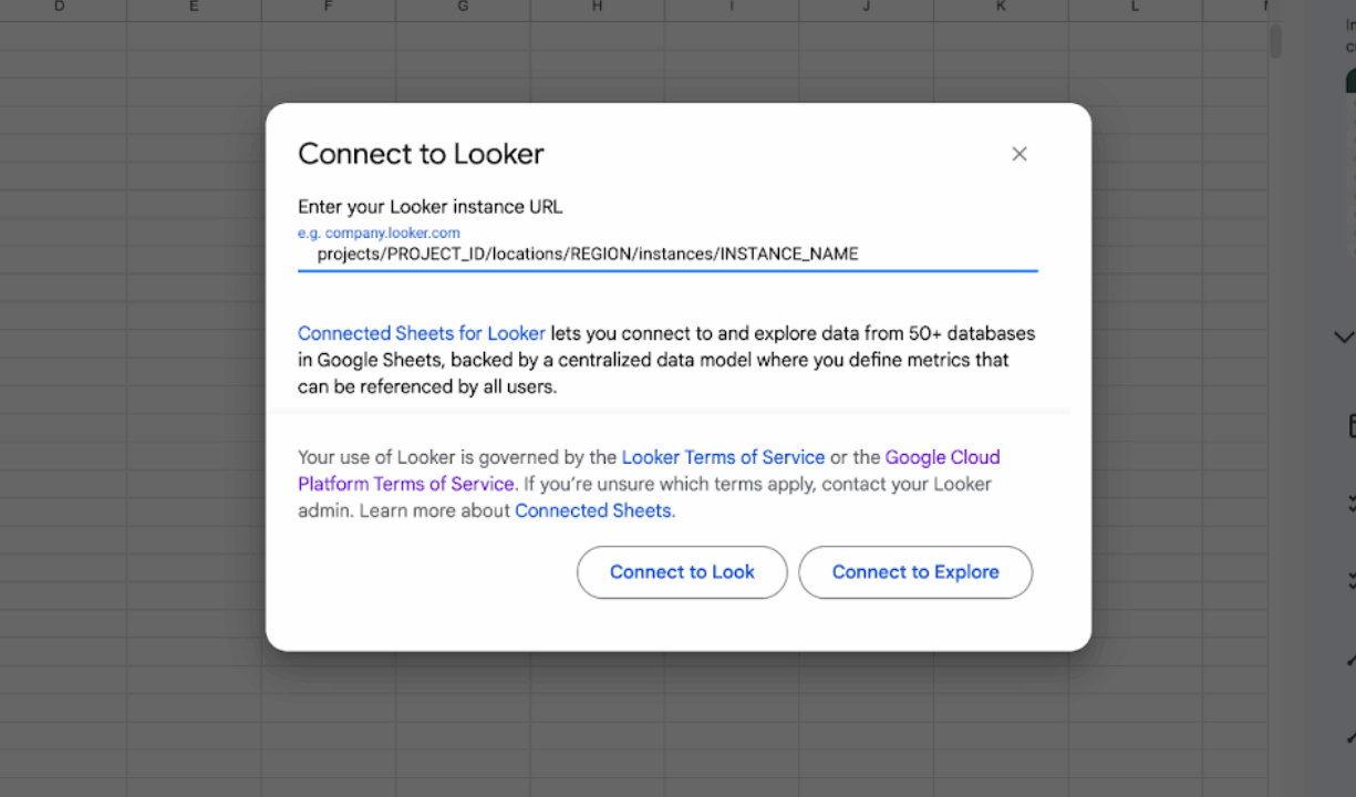 LookerにおけるConnected SheetsでのプライベートIPサポートが可能に