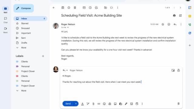 Gmailで簡単に会議のスケジュールを組む「Help me schedule」機能が登場