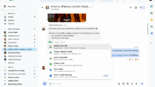 Google Chatでお気に入りのアプリとアクションを素早く利用可能に