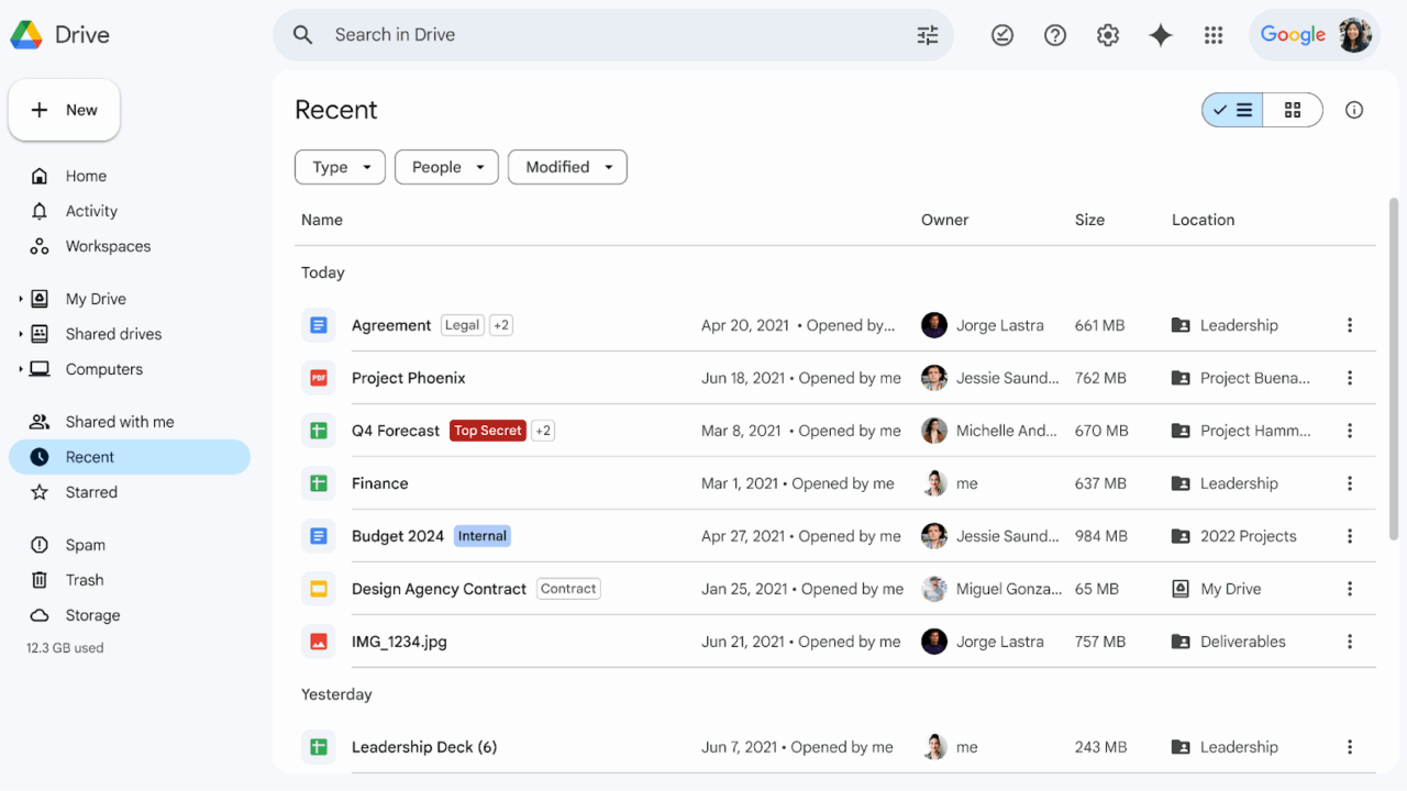 Googleドライブでデータ分類ラベルがさらに見やすくなりました