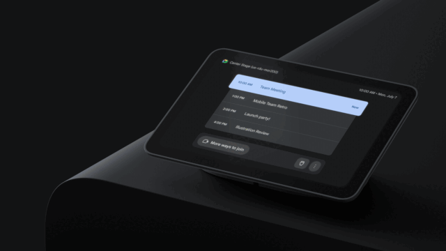 Google MeetハードウェアタッチコントローラーのUIがより使いやすくなります