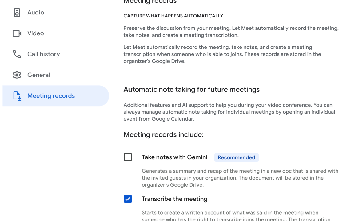 Google Meetでのノート自動作成がより便利に